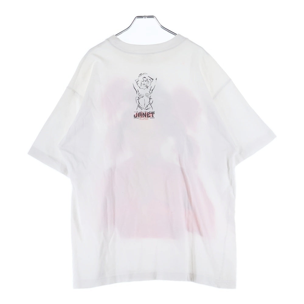 VINTAGE(ヴィンテージ) 90s JANET JACKSON 1998 The Velvet Rope World Tour ジャネットジャクソン 両面プリント 半袖Tシャツ カットソー ホワイト