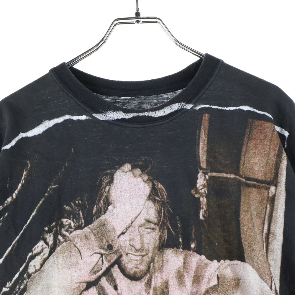 VINTAGE(ヴィンテージ) 90s NIRVANA KURT COBAIN GRUNGE IS DEAD BOOTLEG ニルヴァーナ カートコバーン Tシャツ 半袖カットソー ブラック