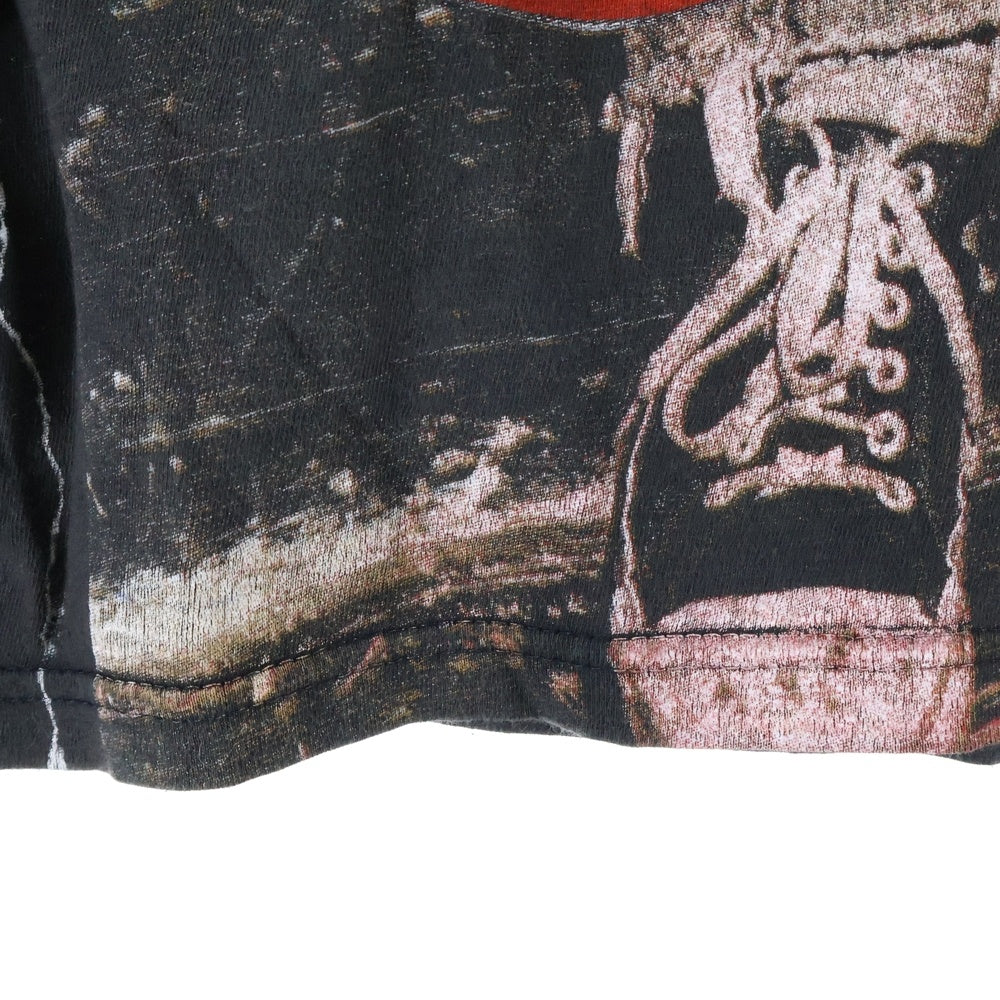 VINTAGE(ヴィンテージ) 90s NIRVANA KURT COBAIN GRUNGE IS DEAD BOOTLEG ニルヴァーナ カートコバーン Tシャツ 半袖カットソー ブラック