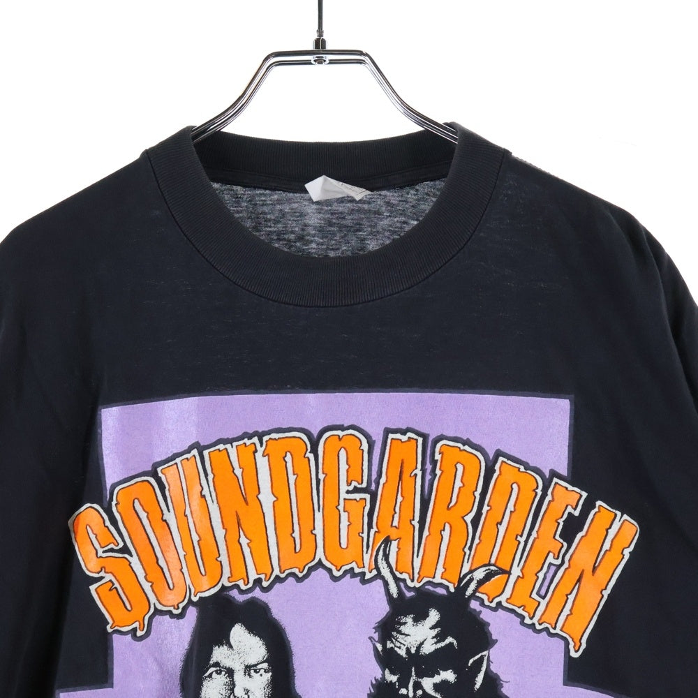 VINTAGE(ヴィンテージ) 90s SOUNDGARDEN jesus christ pose EURO サウンドガーデン ユーロ ブートレグ 半袖Tシャツ カットソー ブラック