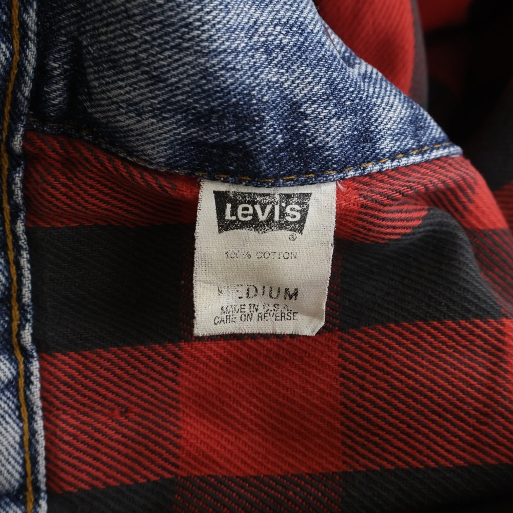 Levi's(リーバイス) 90s VINTAGE 70417ー4891 ネル生地 ライナー 4ポケット デニム ジャケット インディゴ