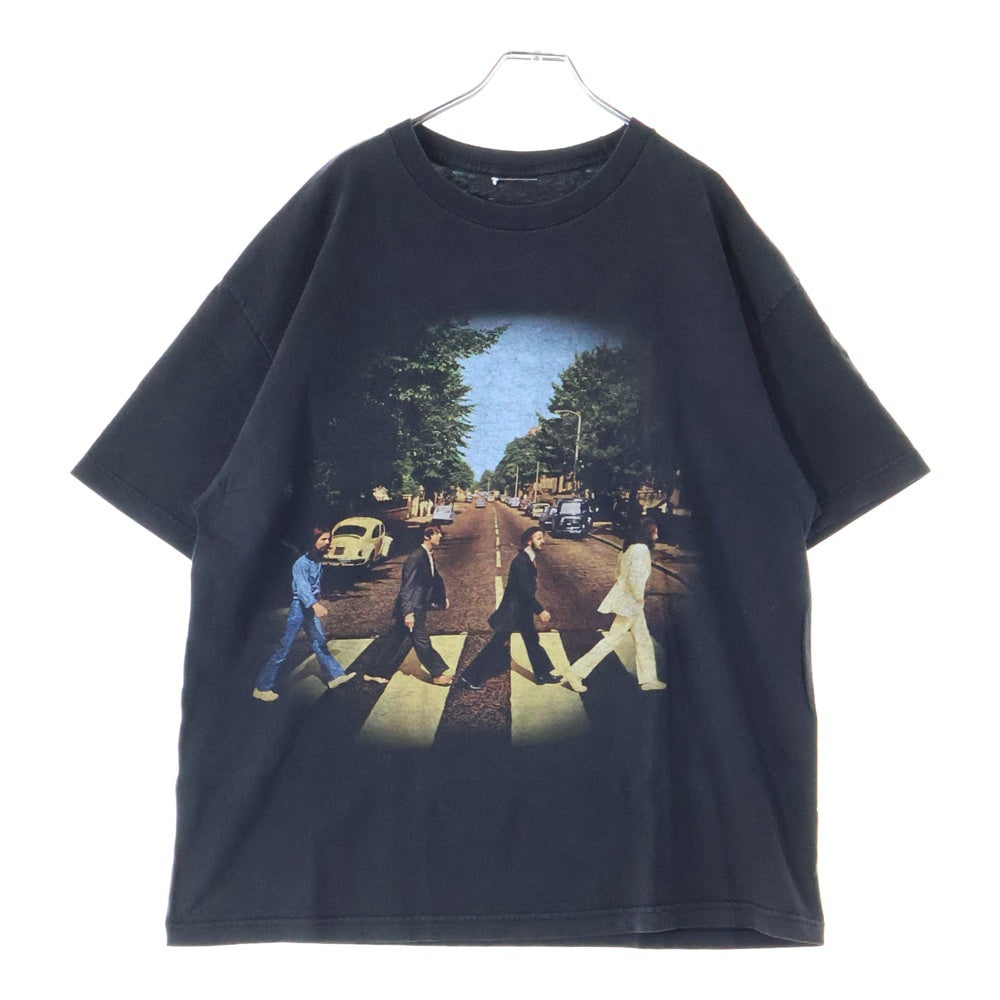 VINTAGE(ヴィンテージ) 90s BEATLES ABBEY ROAD ビートルズ アビーロード 両面プリント Tシャツ 半袖カットソー ブラック