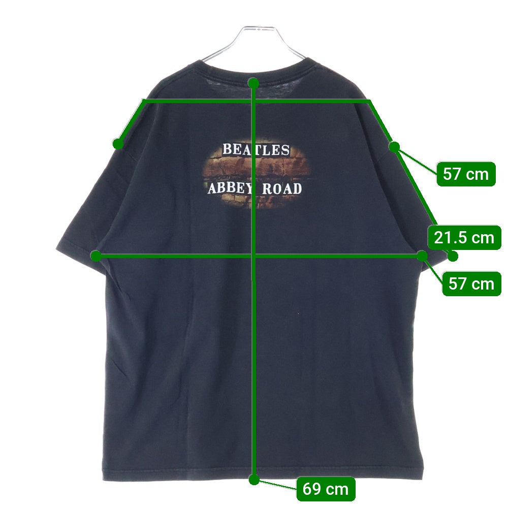 VINTAGE(ヴィンテージ) 90s BEATLES ABBEY ROAD ビートルズ アビーロード 両面プリント Tシャツ 半袖カットソー ブラック