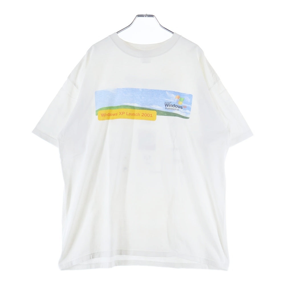 VINTAGE(ヴィンテージ) 00s Microsoft Windows XP Launch マイクロソフト ウィンドーズ 企業Tシャツ 半袖カットソー ホワイト