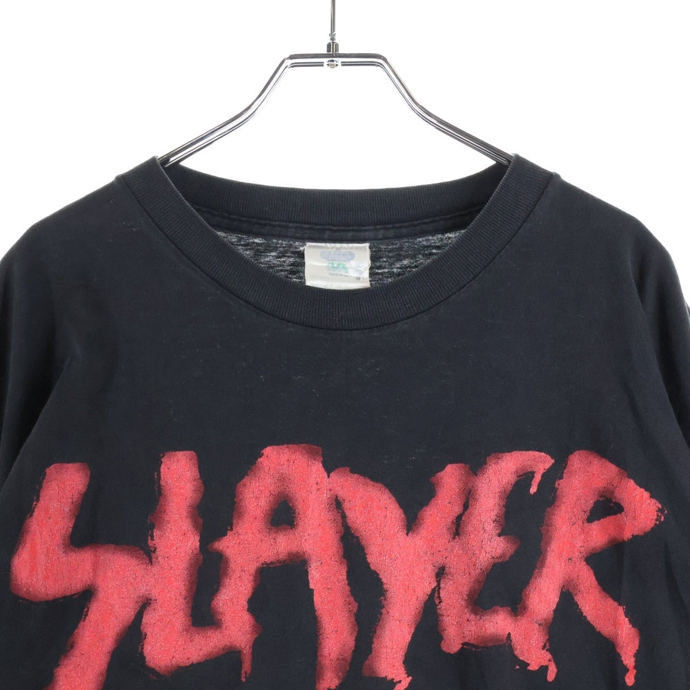 VINTAGE(ヴィンテージ) 90s SLAYER DO NOT CROSS SLAYER スレイヤー Tシャツ 半袖カットソー ブラック