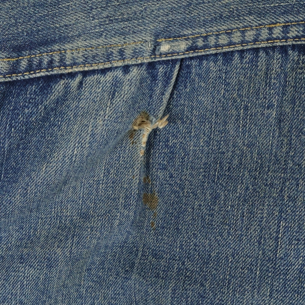 Levi's(リーバイス) 50s VINTAGE 506XX 1st スライドバックル 片面赤タブ ボタン裏刻印無し インディゴ