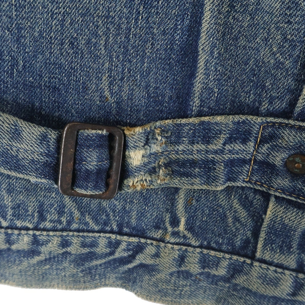 Levi's(リーバイス) 50s VINTAGE 506XX 1st スライドバックル 片面赤タブ ボタン裏刻印無し インディゴ