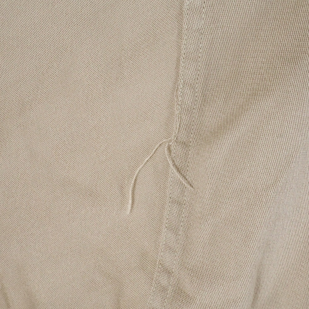 VINTAGE(ヴィンテージ) 60-70s RAYON OPEN COLLAR SHIRT レーヨン オープンカラー 長袖 シャツ ベージュ