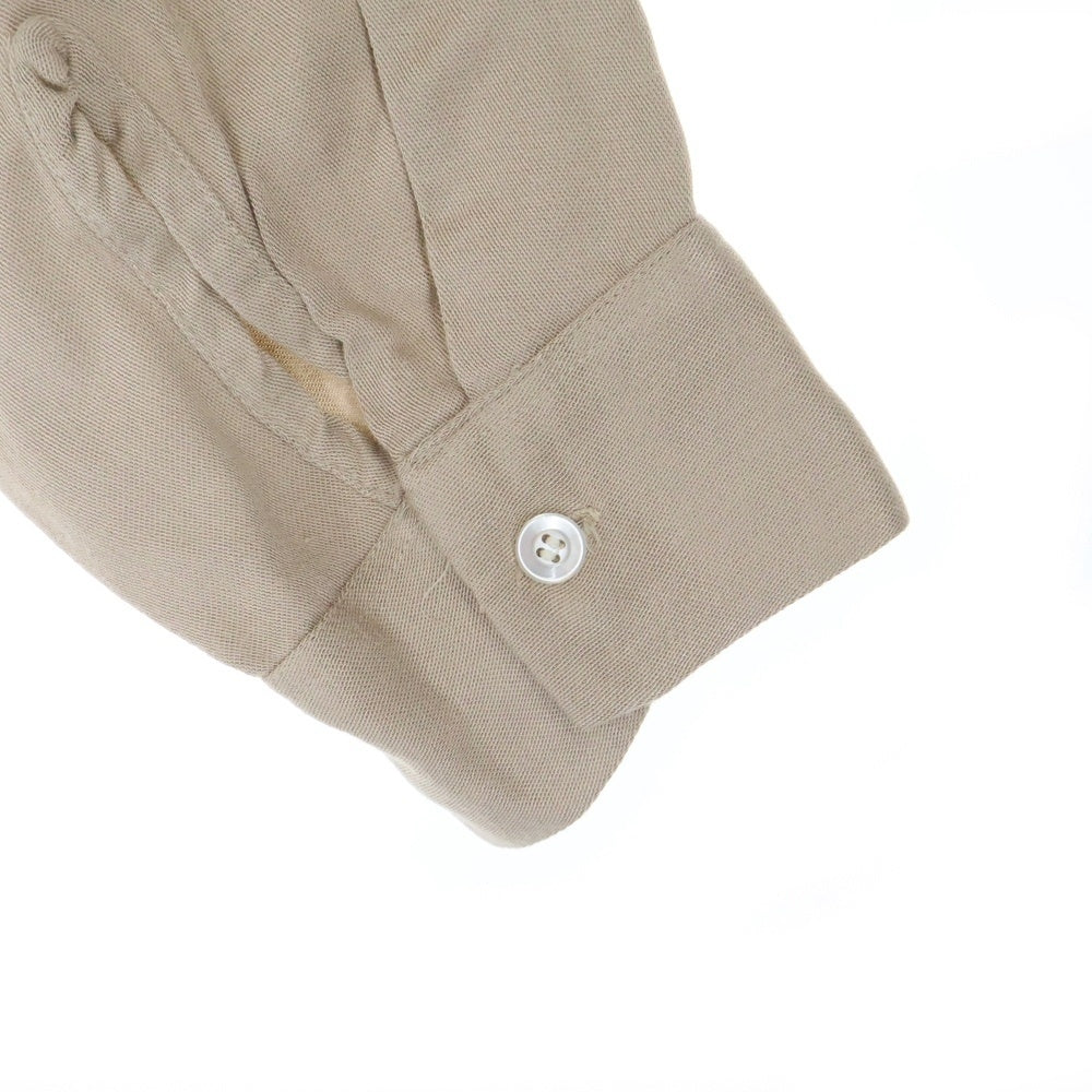 VINTAGE(ヴィンテージ) 60-70s RAYON OPEN COLLAR SHIRT レーヨン オープンカラー 長袖 シャツ ベージュ
