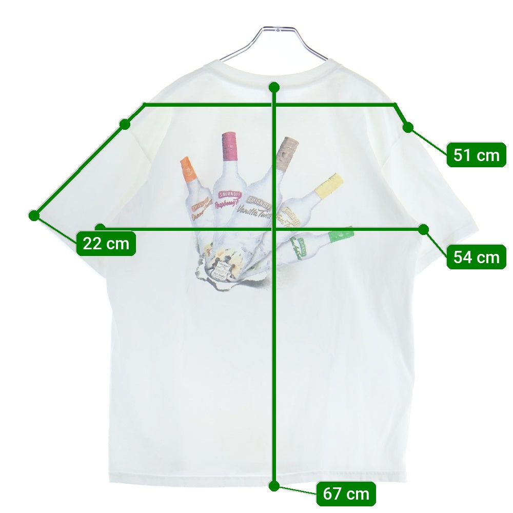 VINTAGE(ヴィンテージ) 00s SMIRNOFF PRINT TEE スミノフ Tシャツ 半袖カットソー ホワイト