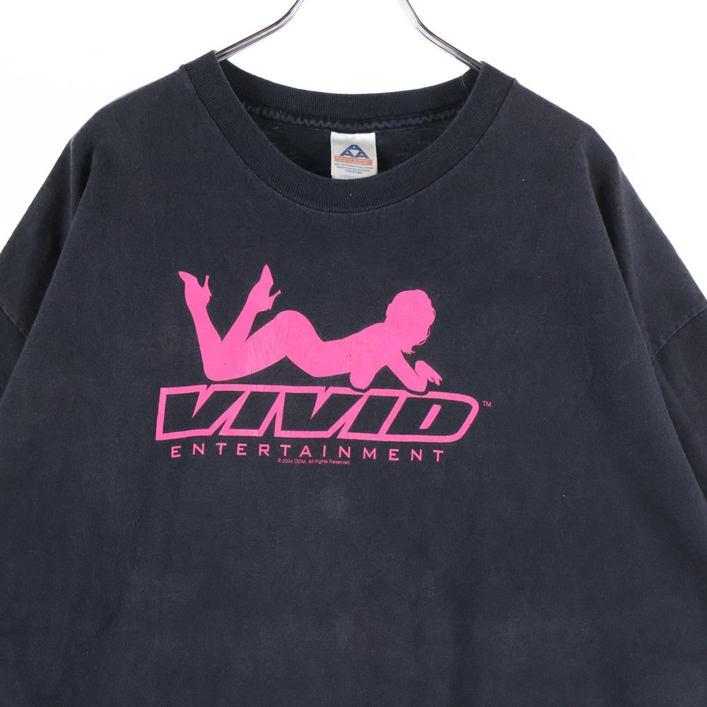 VINTAGE(ヴィンテージ) 00s VIVID ENTERTAINMENT ヴィヴィッド・エンターテインメント Tシャツ 半袖カットソー ブラック