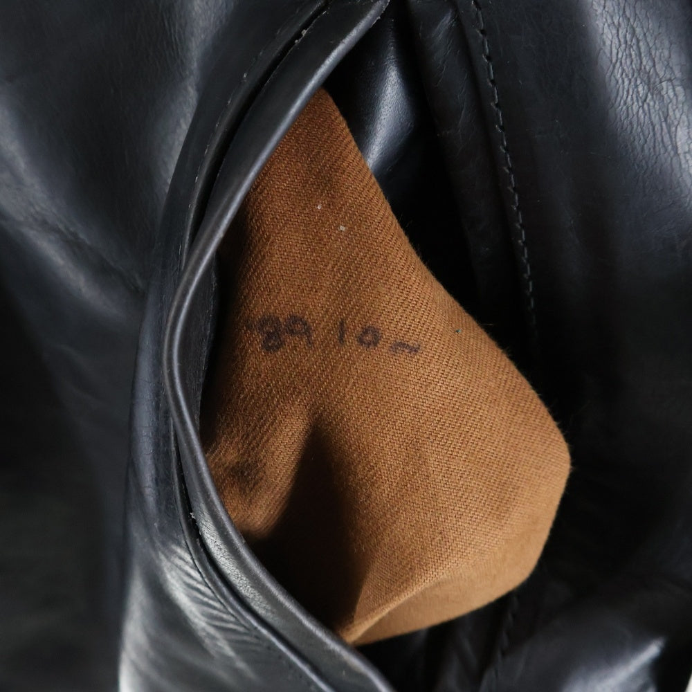 VINTAGE(ヴィンテージ) AERO LEATHER Co Horsehide ライナー ブラックウォッチ TALON ジップ エアロレザージャケット ブラック