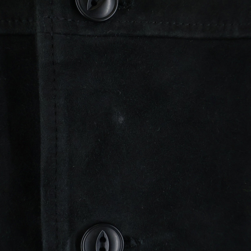 CCU(シーシーユー) suede vest スエード ベスト ブラック V-03-SUEDE