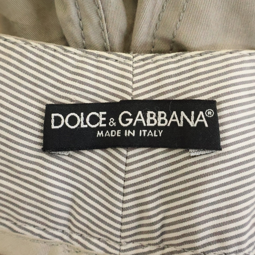 DOLCE & GABBANA(ドルチェアンドガッバーナ) 00s Archive Parachute Pants パラシュートパンツ ジップデザイン ワイドパンツ グレー