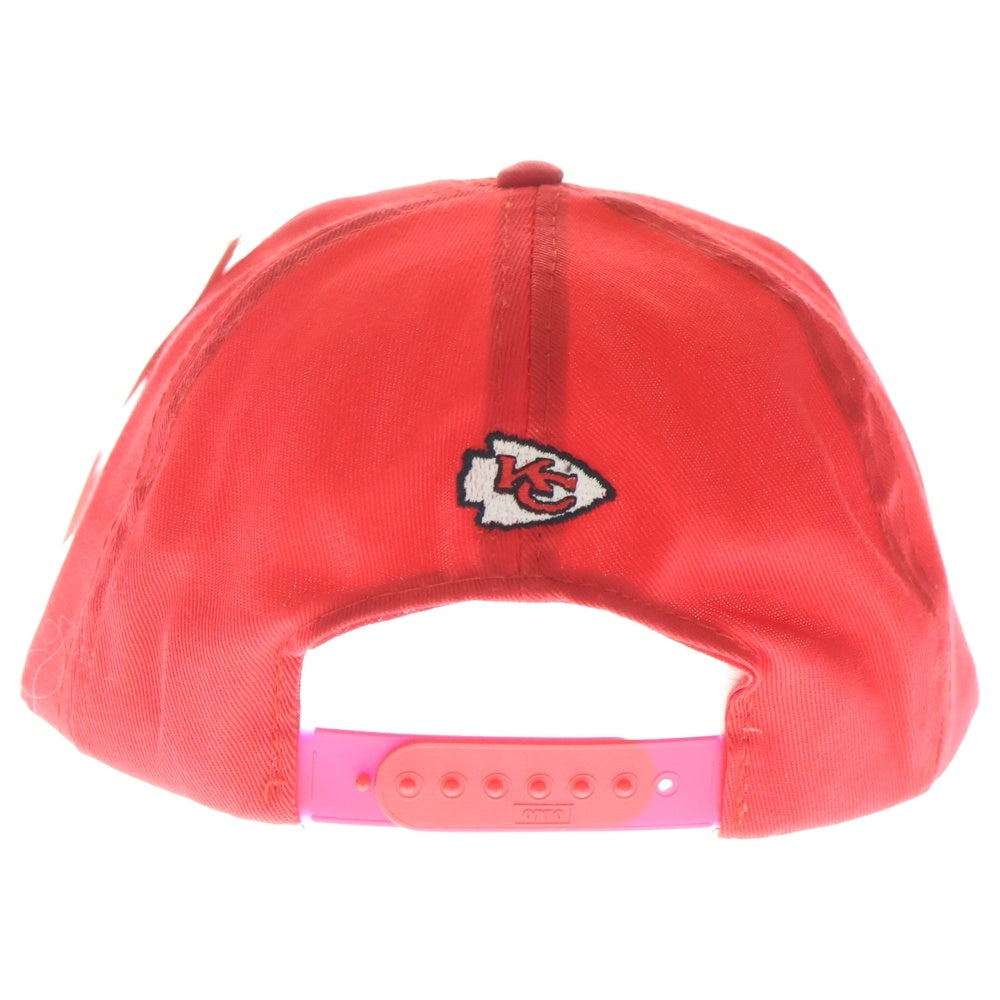 NO BRAND(ノーブランド) ANNCO NFL KANSAS CITY Chiefs 6パネル カンザス 刺繍 キャップ 帽子 レッド