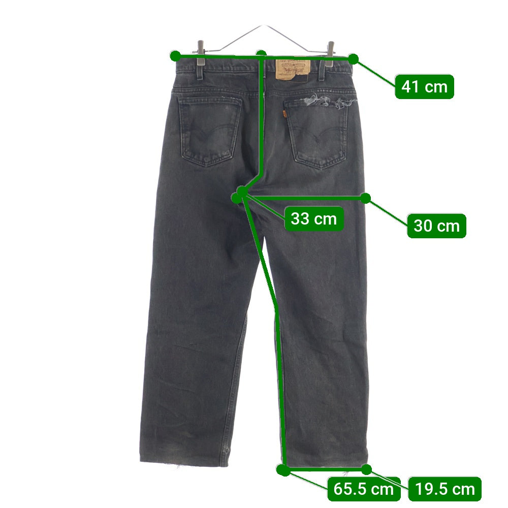 Levi's(リーバイス) 505 オレンジタブ YKK ジップ 後染め デニム ブラック