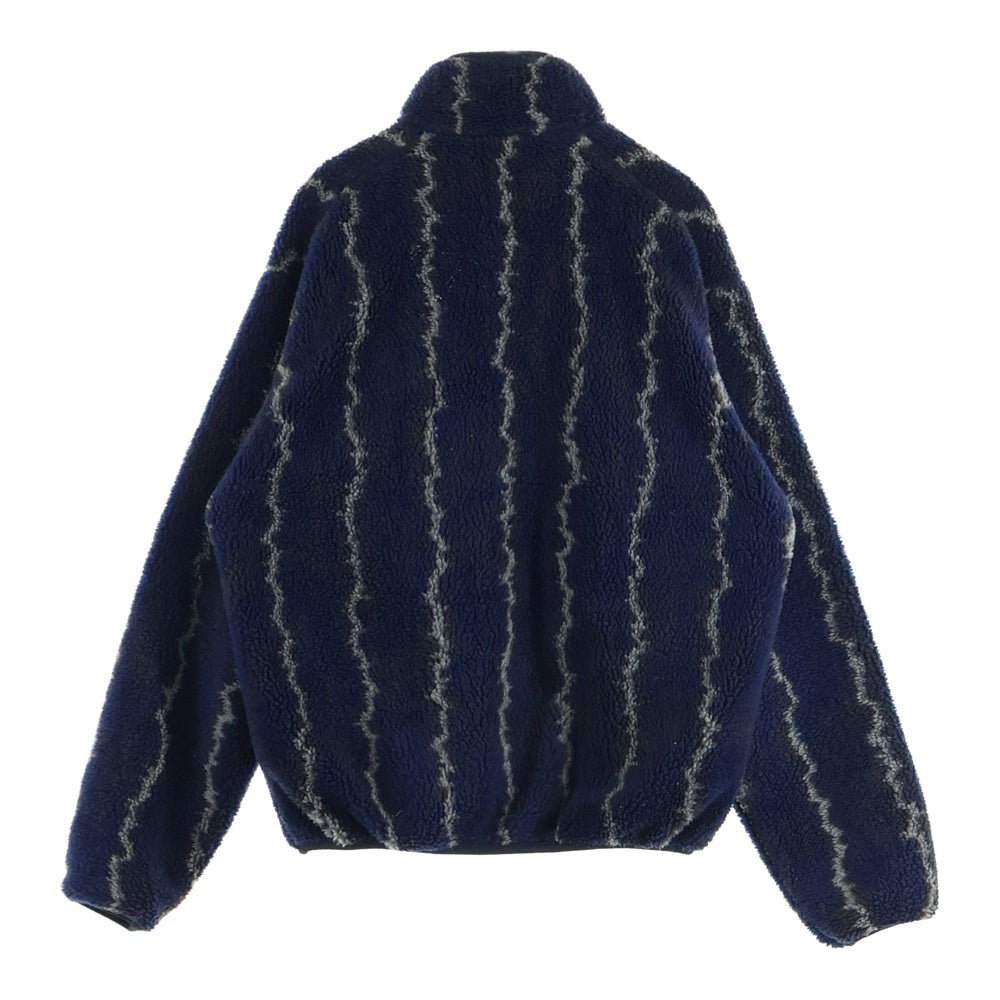 PATAGONIA(パタゴニア) 90s REVERSIBLE GLISSADE JACKET THUNDER PATTERN 97年製 グリセード サンダー ジップアップ ジャケット ネイビー/ブラック