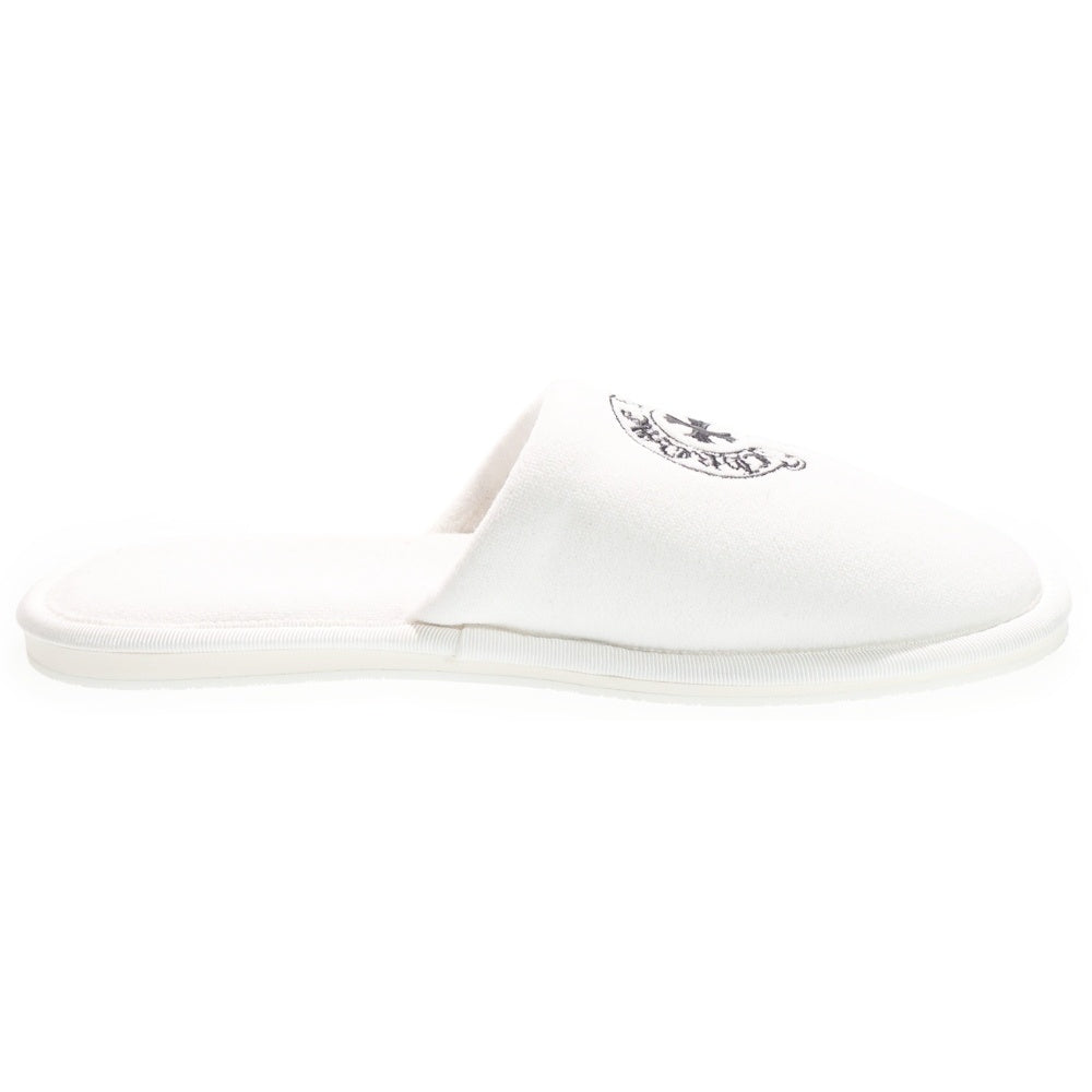 CHROME HEARTS(クロムハーツ) HOTEL SLIPPER ホースシューロゴ刺繍 スリッパ ホワイト