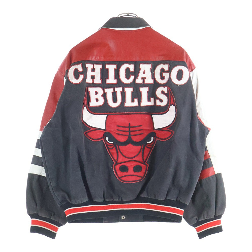 VINTAGE(ヴィンテージ) JEFF HAMILTON ジェフハミルトン シカゴブルズ スタジアム ジャケット ブラック/レッド