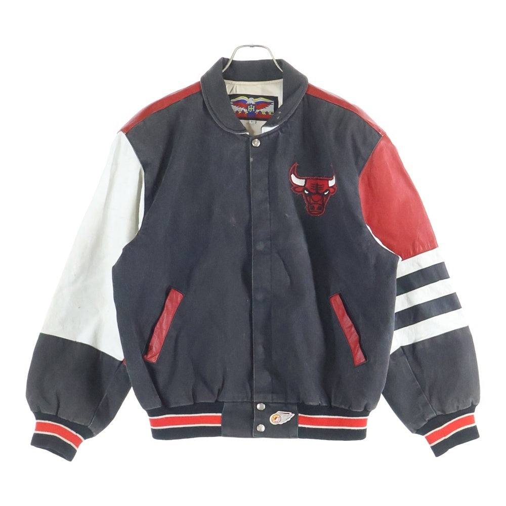VINTAGE(ヴィンテージ) JEFF HAMILTON ジェフハミルトン シカゴブルズ スタジアム ジャケット ブラック/レッド
