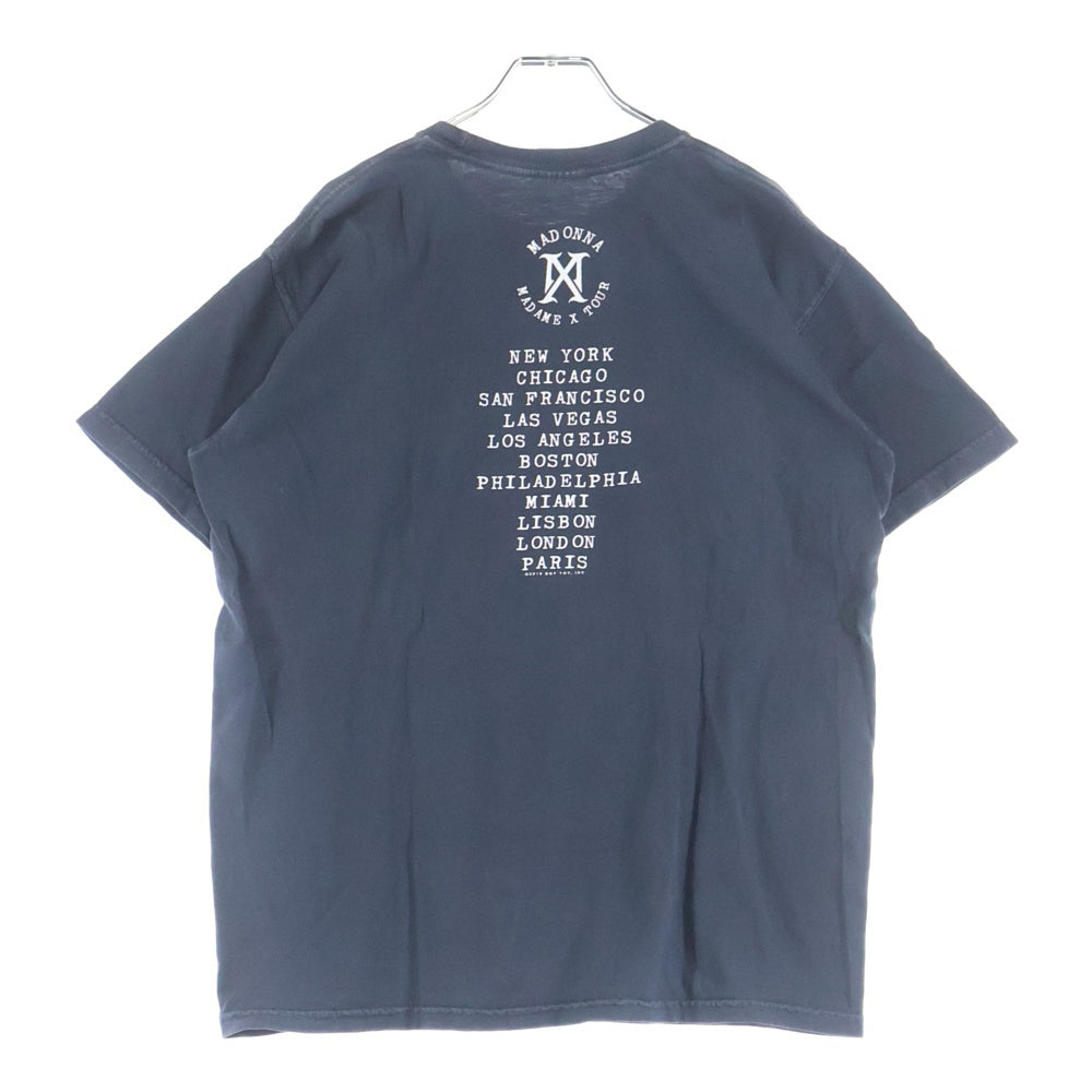 NO BRAND(ノーブランド) 00s MADONNA MADAME X TOUR マドンナ マダム エックス ツアー 半袖Tシャツ カットソー ブラック