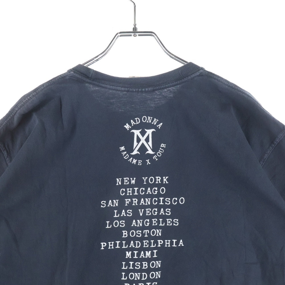 NO BRAND(ノーブランド) 00s MADONNA MADAME X TOUR マドンナ マダム エックス ツアー 半袖Tシャツ カットソー ブラック