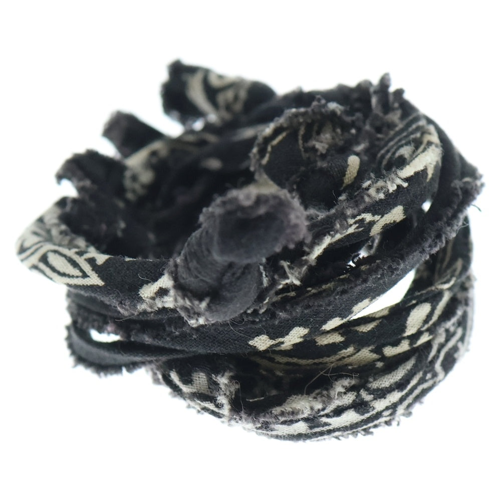 RAF SIMONS(ラフシモンズ) 04AW Archive WAVES期 Bandanna bracelet アーカイブ バンダナ ブレスレット ブラック レディース