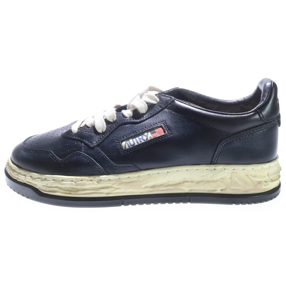 MAISON MIHARAYASUHIRO(メゾンミハラヤスヒロ) ×AUTRY SUP VINT LOW MAN AVLM MMY2 メダリスト レザー ローカット スニーカー ブラック