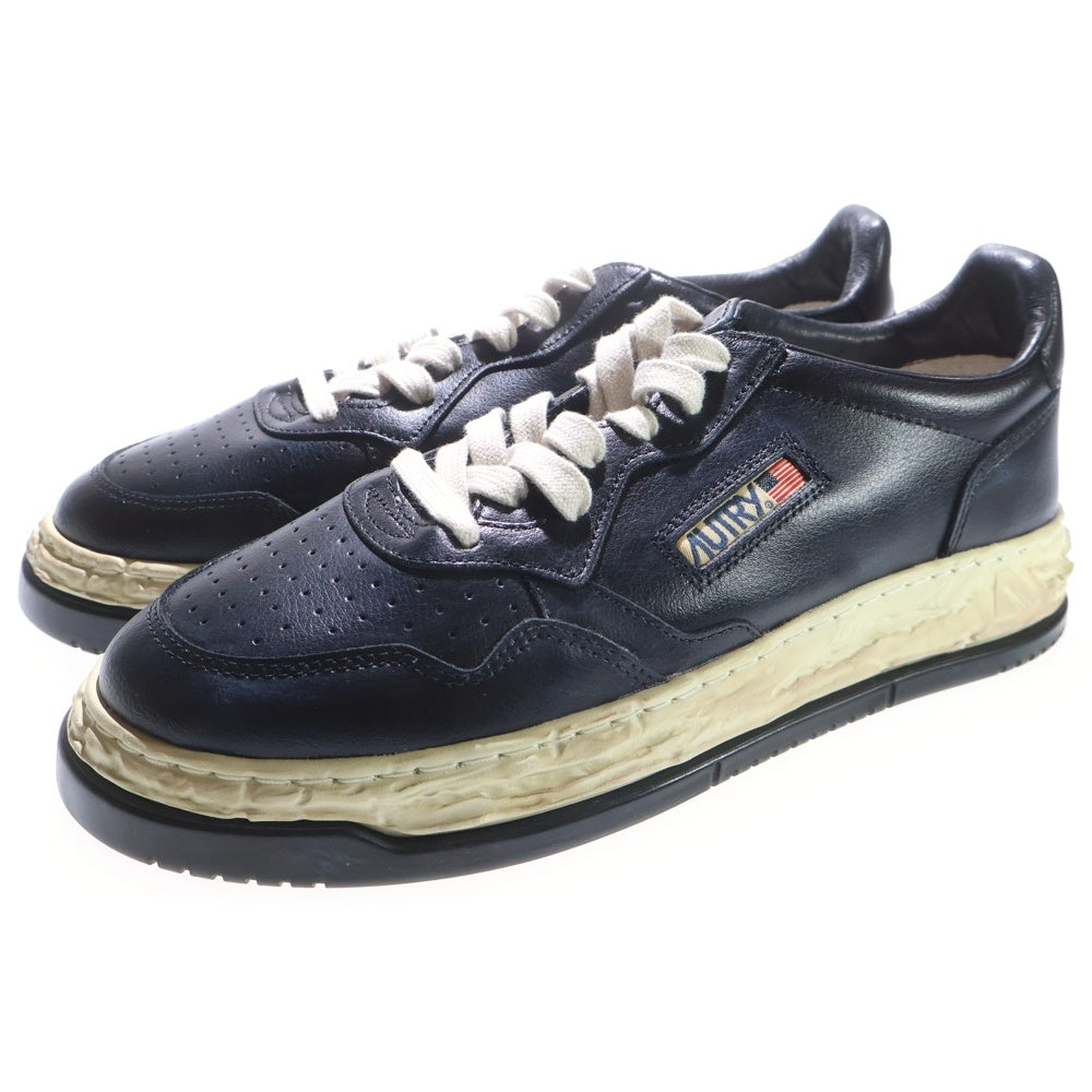 MAISON MIHARAYASUHIRO(メゾンミハラヤスヒロ) ×AUTRY SUP VINT LOW MAN AVLM MMY2 メダリスト レザー ローカット スニーカー ブラック