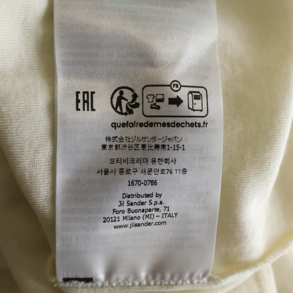 JIL SANDER +(ジルサンダープラス) クルー ネック コットン Tシャツ 半袖カットソー アイボリー J47FV0109 JTN356