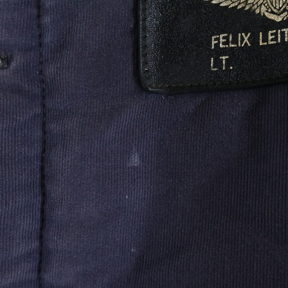 TOYS McCOY(トイズマッコイ) N-1 DECK JACKET FELIX デッキジャケット フロント刺繍 レザーパッチ フィリックス ネイビー