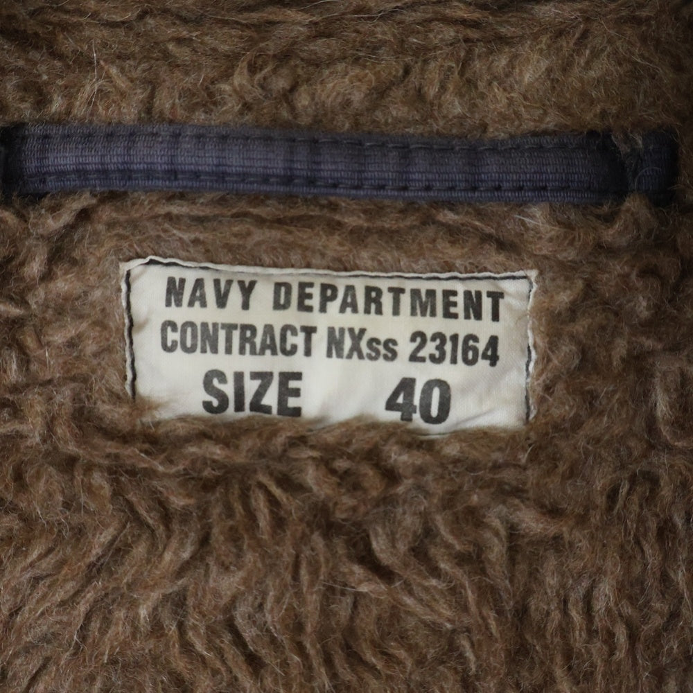 TOYS McCOY(トイズマッコイ) N-1 DECK JACKET FELIX デッキジャケット フロント刺繍 レザーパッチ フィリックス ネイビー