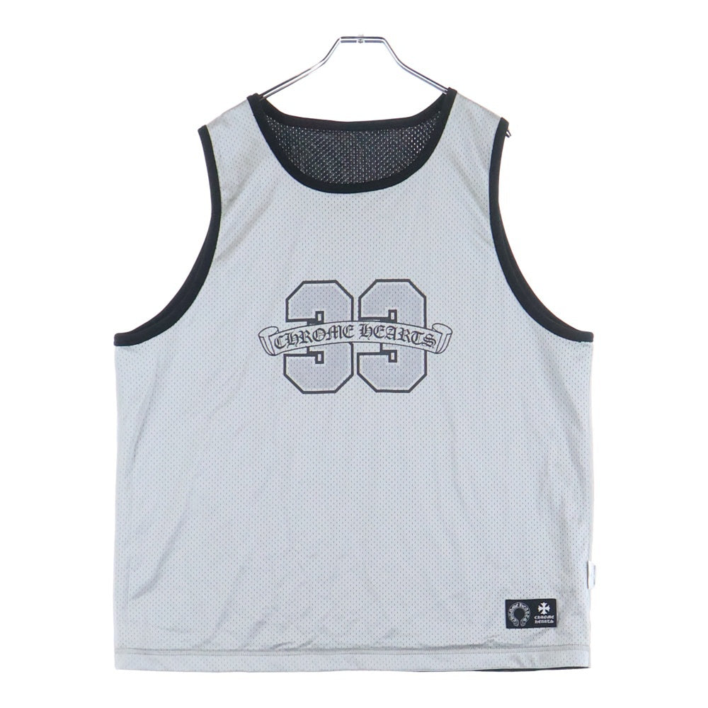 CHROME HEARTS(クロムハーツ) MESH WARM UP JERSEY リバーシブル CHロゴプリント メッシュタンクトップ ノースリーブ