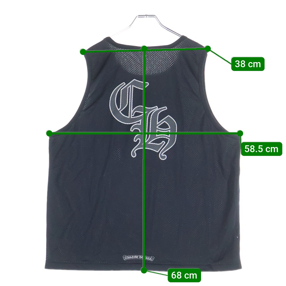 CHROME HEARTS(クロムハーツ) MESH WARM UP JERSEY リバーシブル CHロゴプリント メッシュタンクトップ ノースリーブ