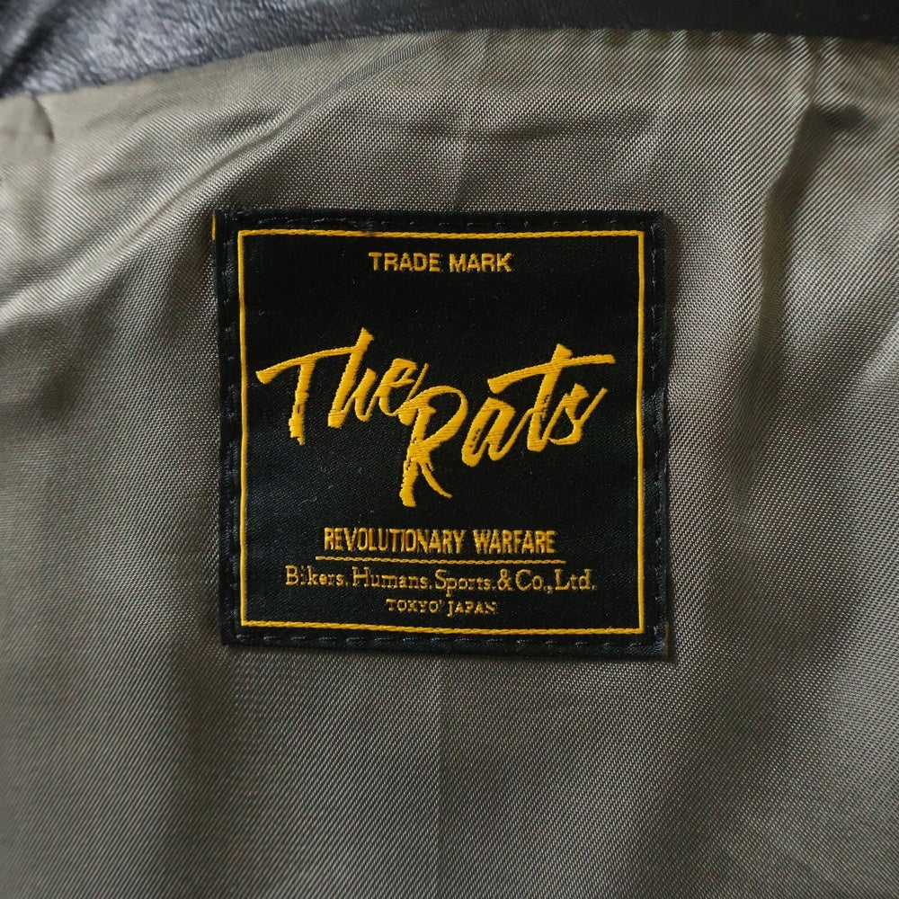 RATS(ラッツ) HORSE HIDE LEATHER DOUBLE ホースハイド レザー ダブル ジャケット ブラック
