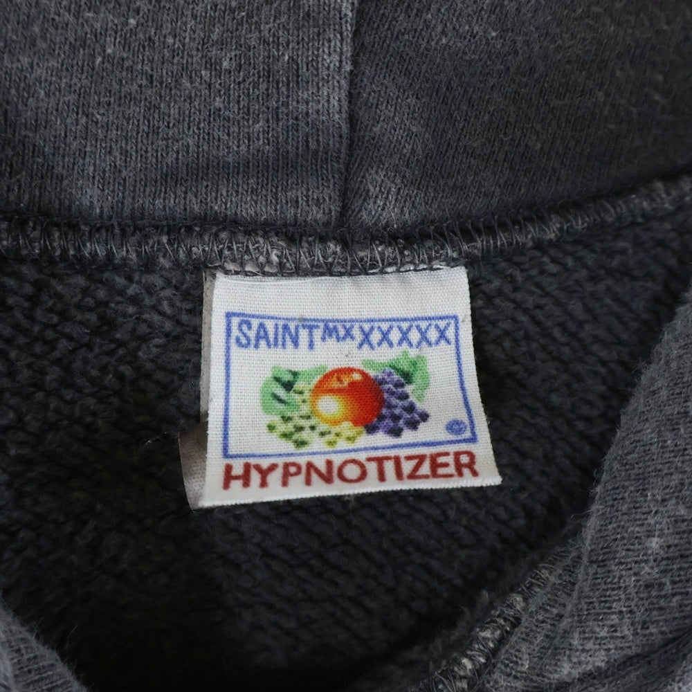 SAINT MICHAEL(セントマイケル) 23AW COMPLICATED KK_HOODIE ヴィンテージ加工プルオーバーパーカー SM-A23-0000-C20 グレー