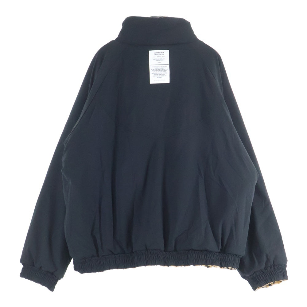CAPTAINS HELM(キャプテンズ ヘルム) REVERSIBLE FLEECE リバーシブル フリース ナイロン レオパード ジャケット レオパード/ブラック