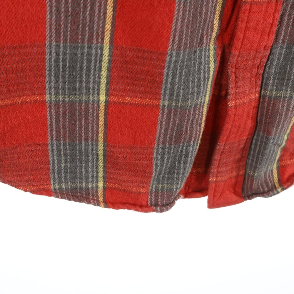 POLO SPORT RALPH LAUREN(ポロスポーツラルフローレン) 90s FLANNEL CHECK SHIRT フランネル チェック シャツ レッド
