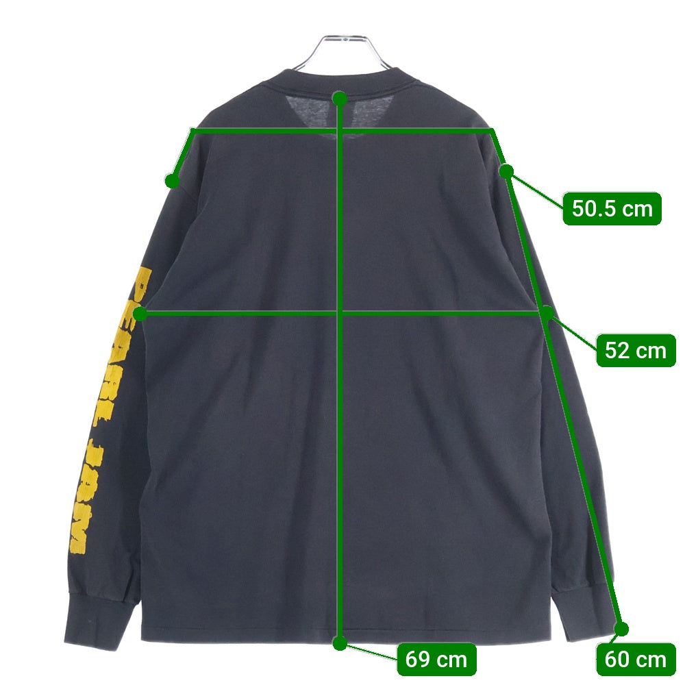 VINTAGE(ヴィンテージ) 90s PEARL JAM music for rhinos L/S パールジャム アームプリント ロンT 長袖カットソー ブラック