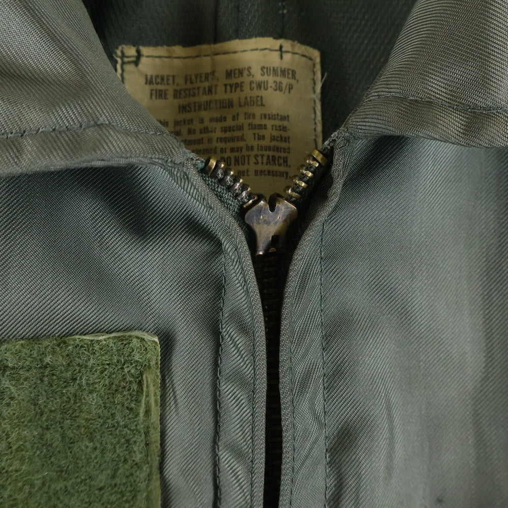 MILITARY(ミリタリー) 80s U.S.AIRFORCE CWU-36 米軍 空軍 フライトジャケット ボンバージャケット ブルゾン グリーン