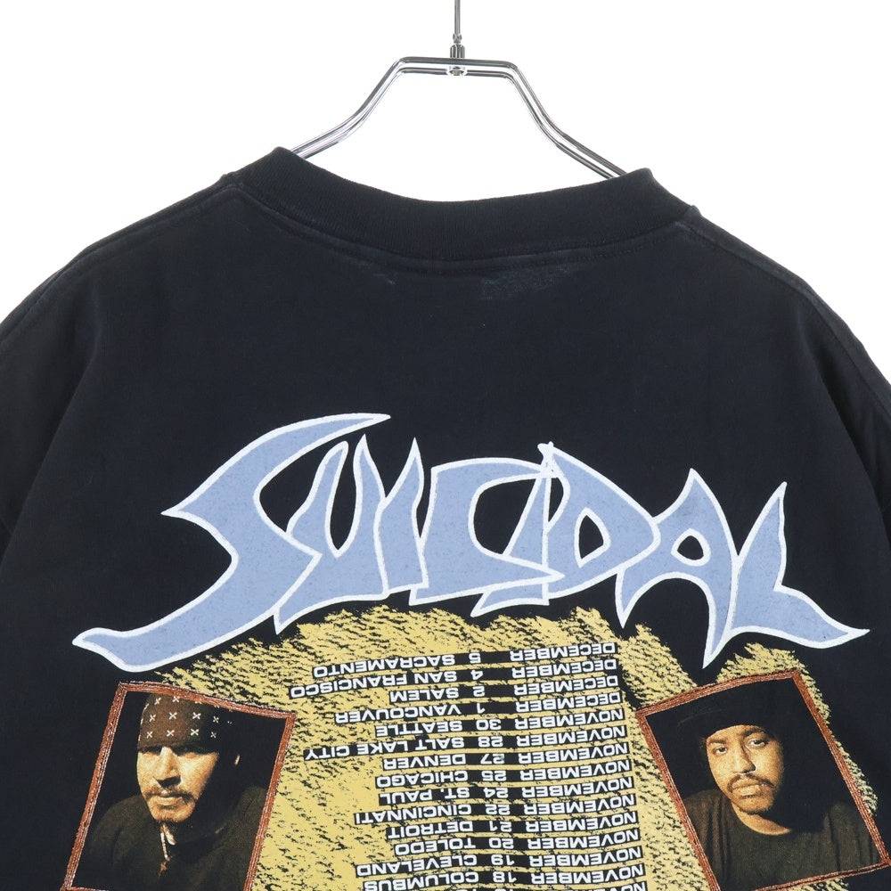 VINTAGE(ヴィンテージ) 90s SUICIDAL TENDENCIES NORTH AMERICA TOUR TEE スイサイダルテンデンシーズ 両面プリント Tシャツ 半袖カットソー ブラック