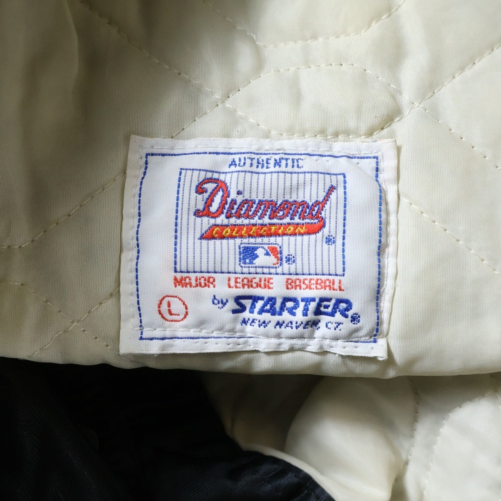 VINTAGE(ヴィンテージ) 80s STARTER WHITE SOX スターター シカゴホワイトソックス USA製 スタジャン ジャケット ブラック