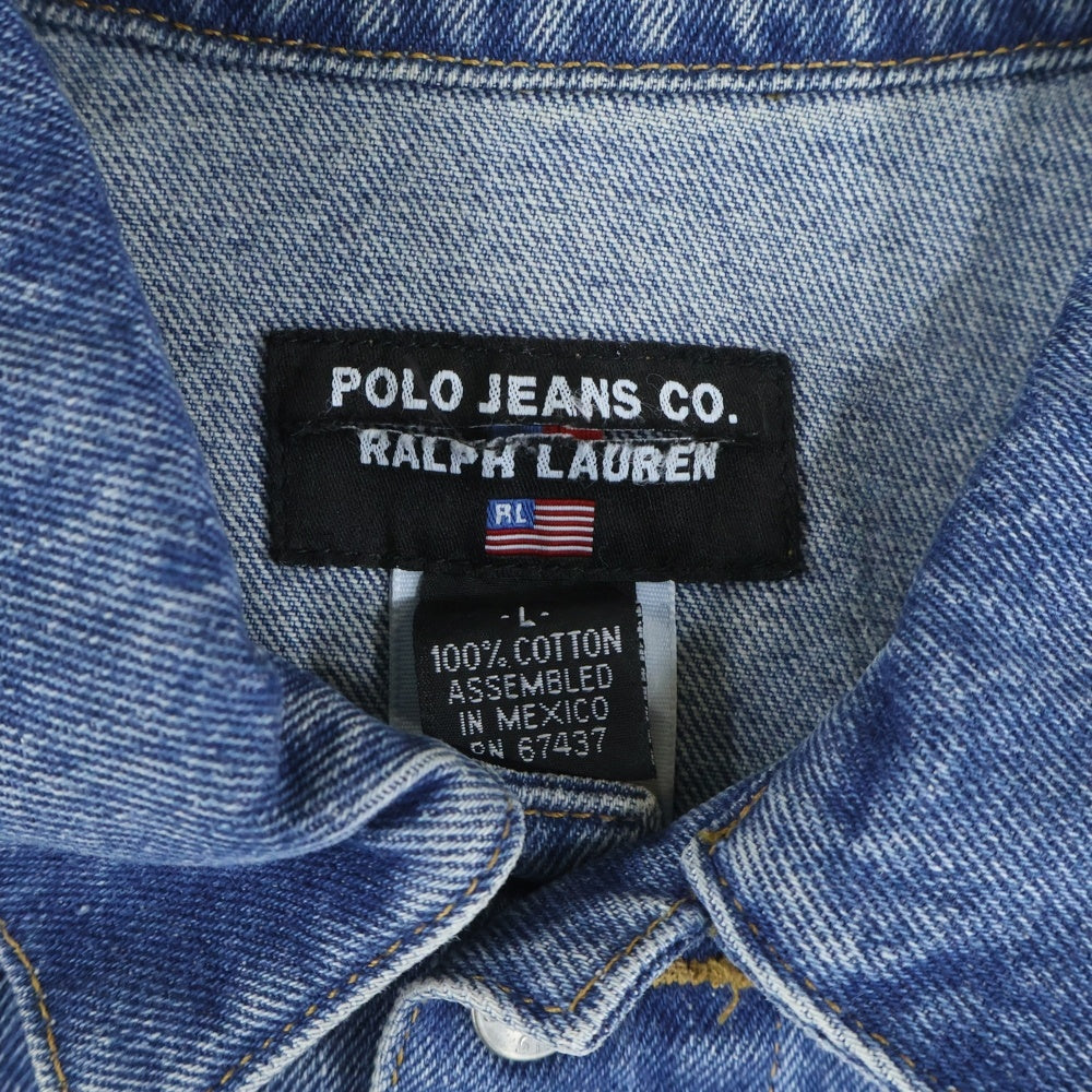 POLO JEANS(ポロ ジーンズ) 90s Denim Jacket ボタンアップ デニムジャケット インディゴ