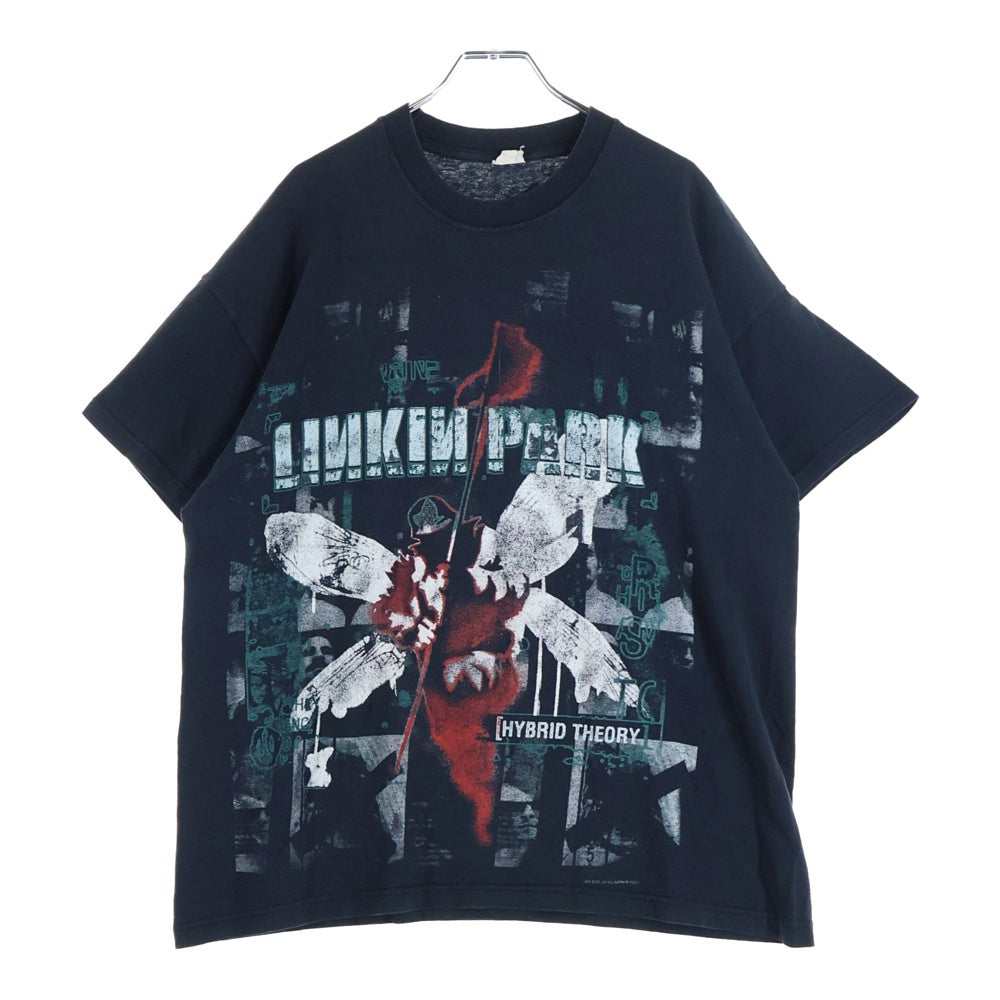 VINTAGE(ヴィンテージ) 00s LINKIN PARK HYBRID THEORY BOOTLEG FITS リンキンパーク ブートレグ 半袖Tシャツ カットソー ブラック
