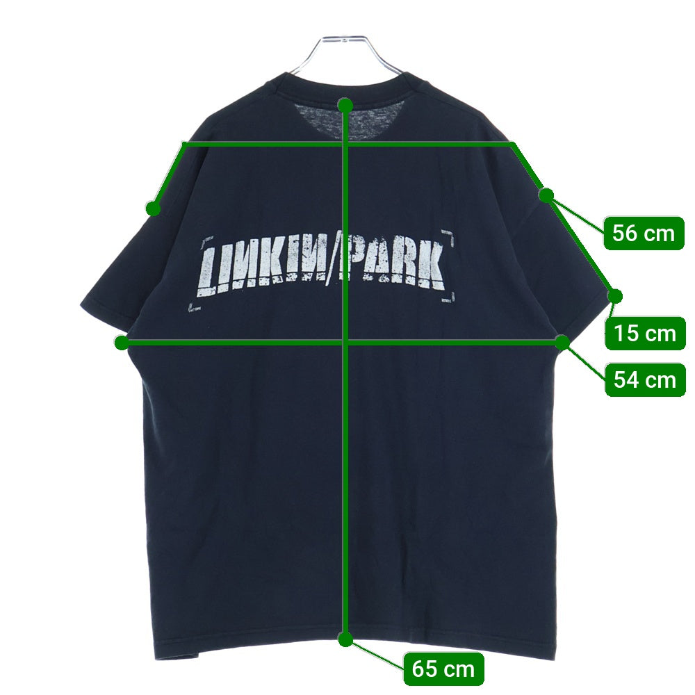 VINTAGE(ヴィンテージ) 00s LINKIN PARK HYBRID THEORY BOOTLEG FITS リンキンパーク ブートレグ 半袖Tシャツ カットソー ブラック