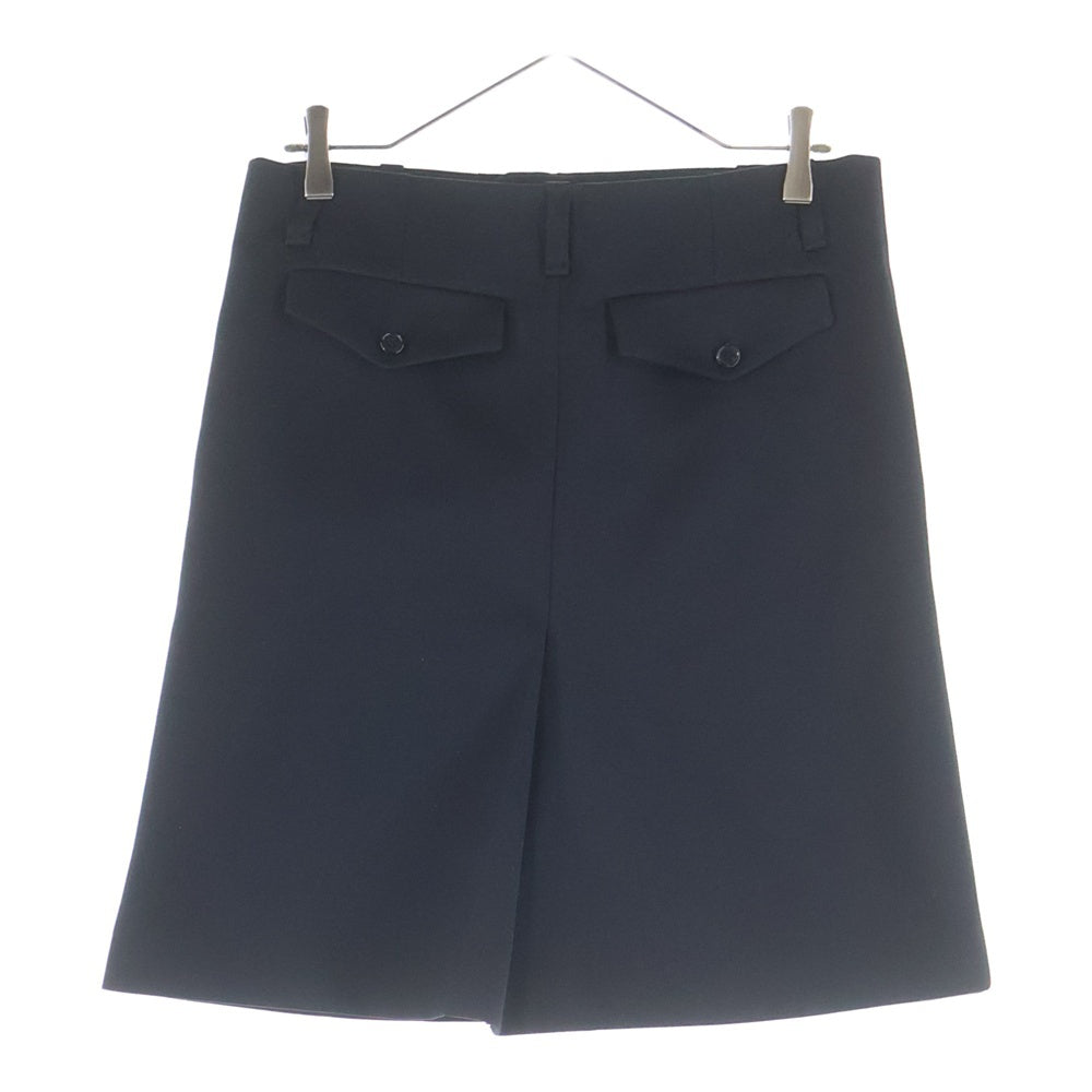 RAF SIMONS(ラフシモンズ) 22SS Skirt With Single Pleat シングルプリーツ スカート ミディアムスカート ブラック レディース