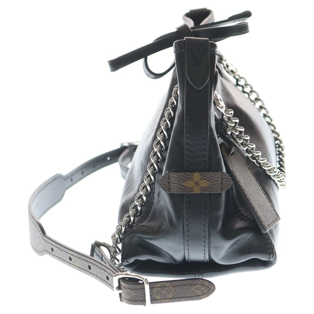 LOUIS VUITTON(ルイヴィトン) キャリーオール・バイブ BB LVバイブ ショルダーバッグ バッグ ラムレザー ブラック レディース