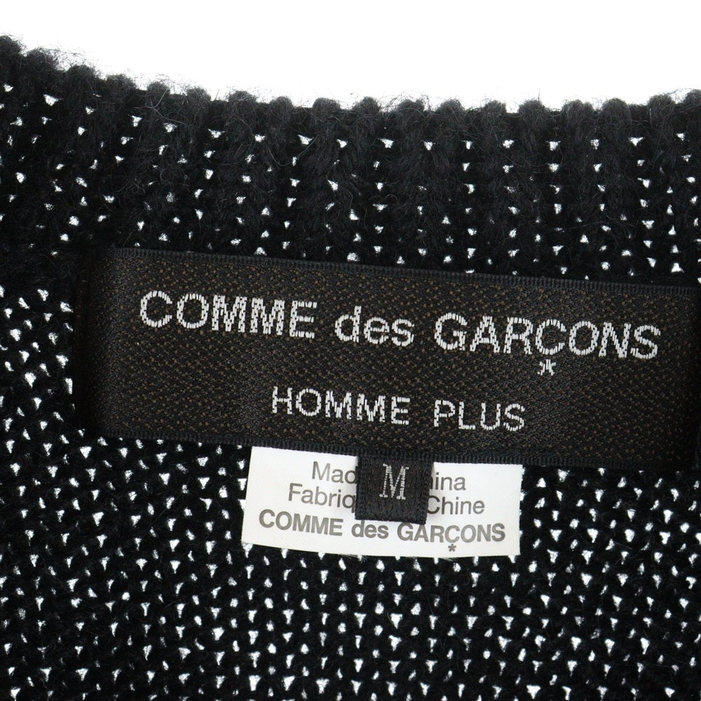 COMME des GARCONS HOMME PLUS(コムデギャルソンオムプリュス) 23AW FRINGE PULLOVER DESIGN KNIT PL-N013 フリンジ プルオーバー デザイン ニット ブラック