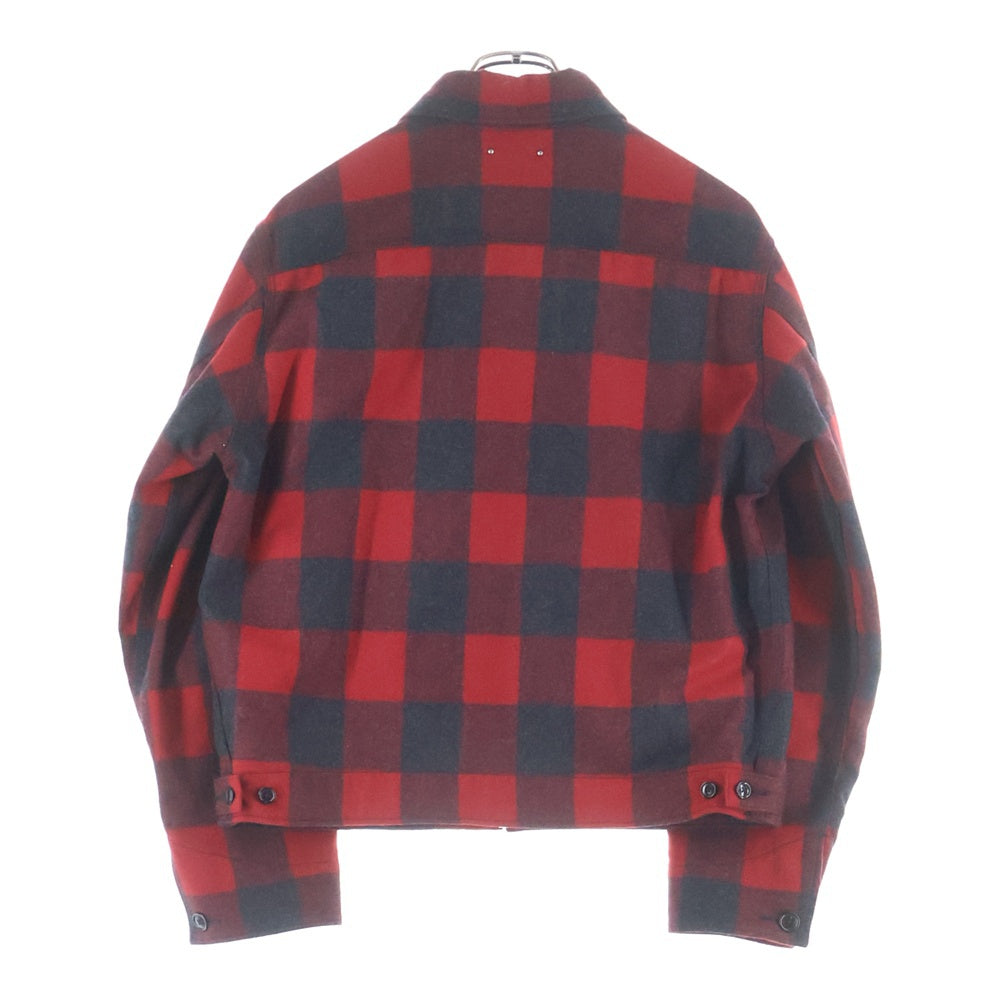 MINEDENIM(マインデニム) ×PENDLETON W.Plaid Zipup Work JKT MND-PDL801-17-022 ブロック チェック ジップアップ ワーク ジャケット レッド/ブラック