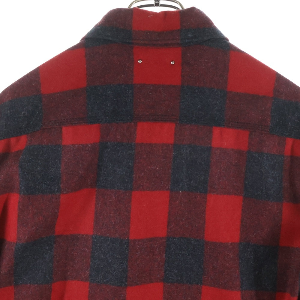 MINEDENIM(マインデニム) ×PENDLETON W.Plaid Zipup Work JKT MND-PDL801-17-022 ブロック チェック ジップアップ ワーク ジャケット レッド/ブラック